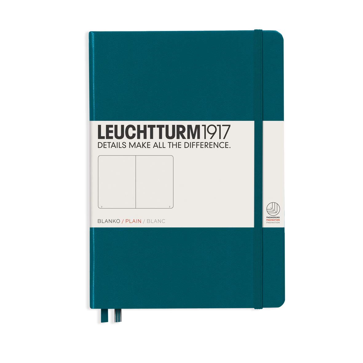 CAIET A5 VELIN COPERTA RIGIDA VERDE PACIFIC LEUCHTTURM CAIET A5 VELIN COPERTA RIGIDA VERDE PACIFIC LEUCHTTURM